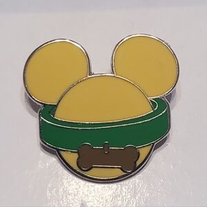 Disney Pin Trading Pluto Collar & Bone Mickey Mouse Ears Head Icon Collection